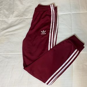 Adidas Red joggers Kids US size Large